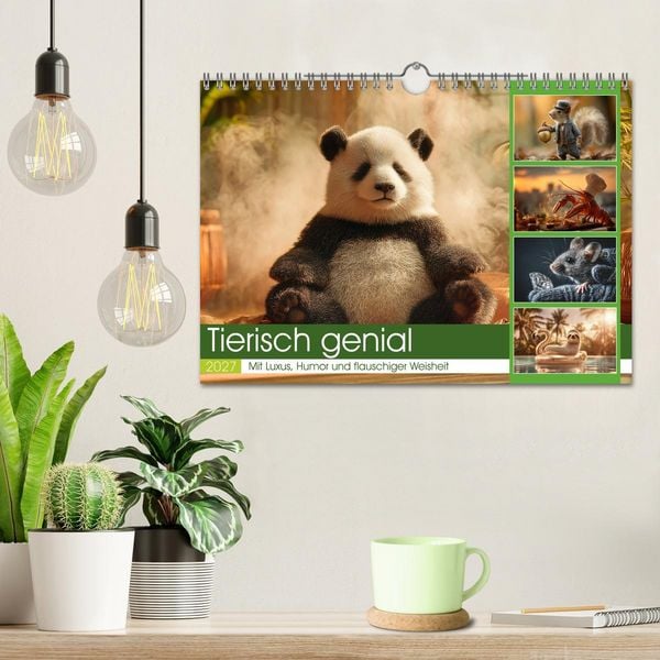 Produktbild: Tierisch genial (Wandkalender 2027 DIN A4 quer), CALVENDO Monatskalender