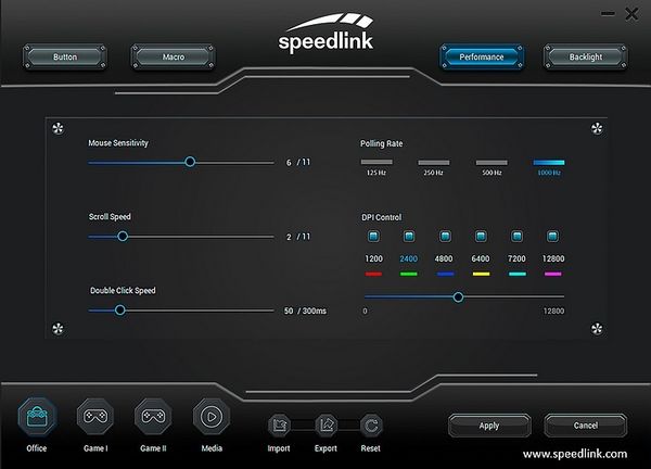 Produktbild: SPEEDLINK DECUS NX RGB Gaming Mouse, white