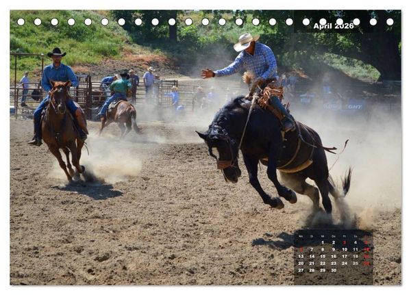 Produktbild: Faszination Rodeo (Tischkalender 2026 DIN A5 quer), CALVENDO Monatskalender