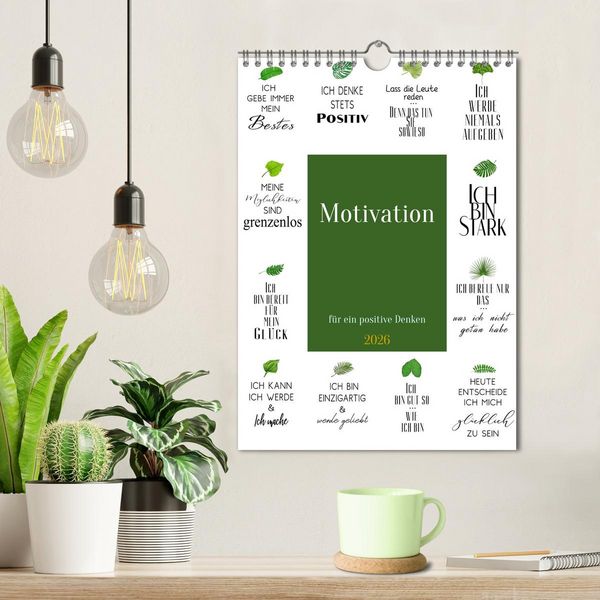 Produktbild: Motivation (Wandkalender 2026 DIN A4 hoch), CALVENDO Monatskalender