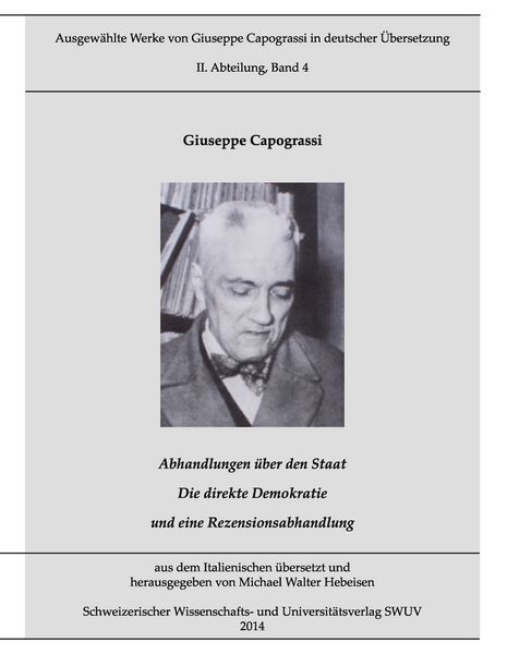 Produktbild: Werke von Capograssi in deutscher &Uuml;bersetzung, Bd. 4