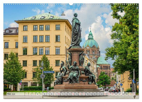 Produktbild: M&uuml;nchen Impressionen (Wandkalender 2026 DIN A2 quer), CALVENDO Monatskalender