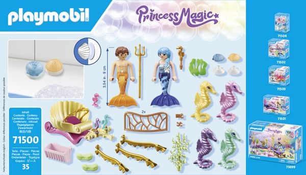 Produktbild: PLAYMOBIL 71500 Meerjungfrauen-Seepferdchenkutsche