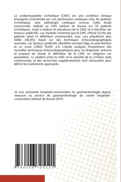 Produktbild: La cardiomyopathie cirrhotique