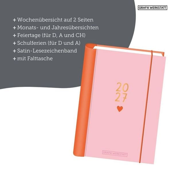 Produktbild: Terminplaner 2027 Kleines Herz