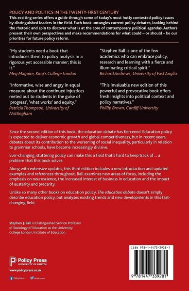 Produktbild: The education debate (Third Edition)