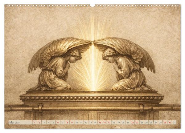 Produktbild: Die Ger&auml;te in der Stiftsh&uuml;tte - Bilder und hebr&auml;ische Begriffe (hochwertiger Premium Wandkalender 2027 DIN A2 quer), Kunstdruck in Hochglanz