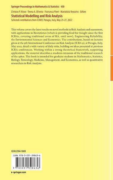 Produktbild: Statistical Modelling and Risk Analysis