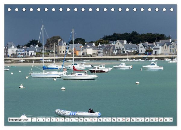 Produktbild: Hausbooturlaub Frankreich - Bretagne (Tischkalender 2027 DIN A5 quer), CALVENDO Monatskalender
