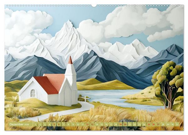 Produktbild: Kunstvolle Horizonte (Wandkalender 2026 DIN A2 quer), CALVENDO Monatskalender