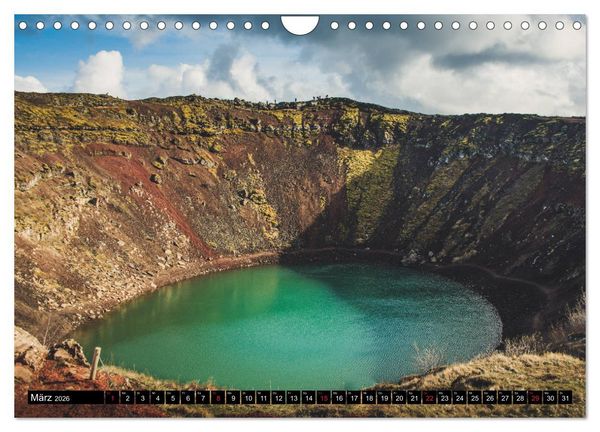 Produktbild: Island. Ein Land f&uuml;r Entdecker und Abenteurer. (Wandkalender 2026 DIN A4 quer), CALVENDO Monatskalender