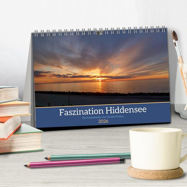 Produktbild: Faszination Hiddensee (Tischkalender 2026 DIN A5 quer), CALVENDO Monatskalender