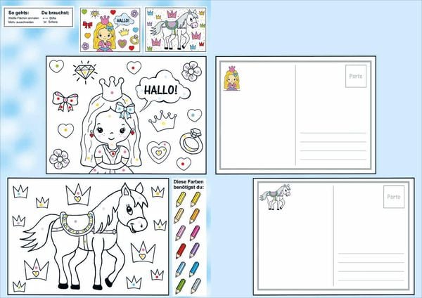 Produktbild: Das Ausschneide-Bastelbuch Malen nach Farben