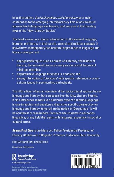 Produktbild: Social Linguistics and Literacies
