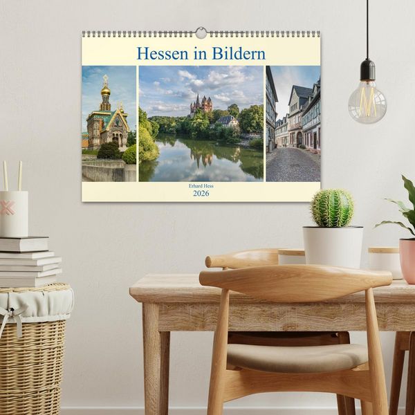 Produktbild: Hessen in Bildern (Wandkalender 2026 DIN A3 quer), CALVENDO Monatskalender