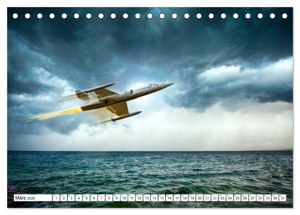 Produktbild: Modellflug in Szene gesetzt (Tischkalender 2026 DIN A5 quer), CALVENDO Monatskalender