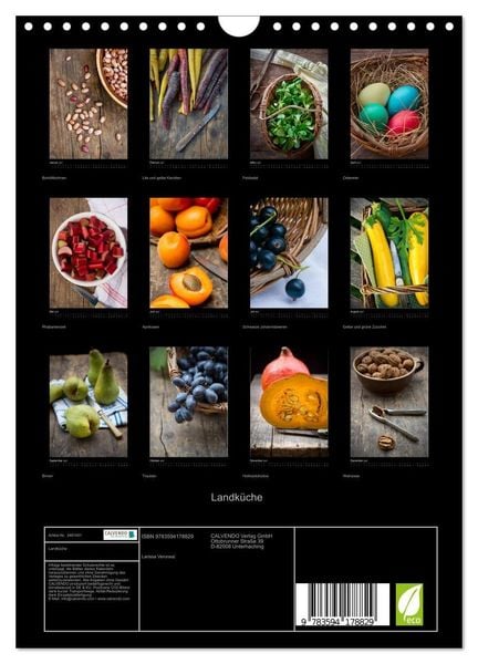 Produktbild: Landk&uuml;che (Wandkalender 2027 DIN A4 hoch), CALVENDO Monatskalender
