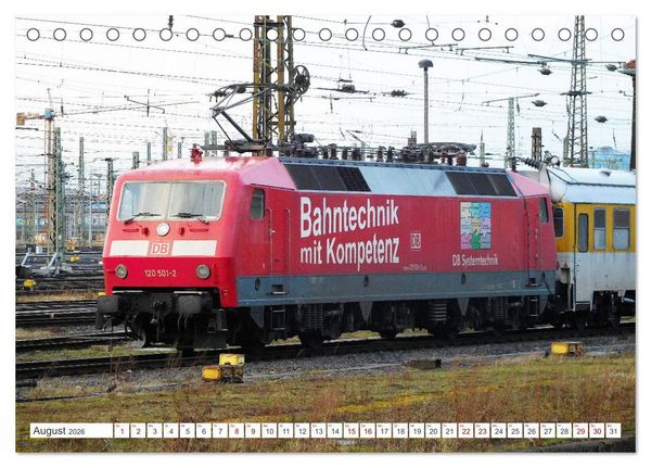 Produktbild: Die Baureihe 120 der Deutschen Bahn (Tischkalender 2026 DIN A5 quer), CALVENDO Monatskalender