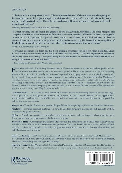 Produktbild: Handbook of Formative Assessment