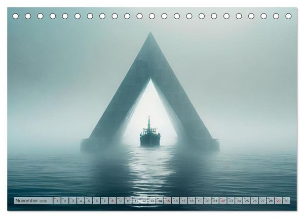 Produktbild: Dunkle Mysterien (Tischkalender 2026 DIN A5 quer), CALVENDO Monatskalender