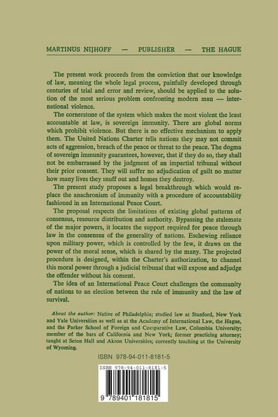 Produktbild: An International Peace Court