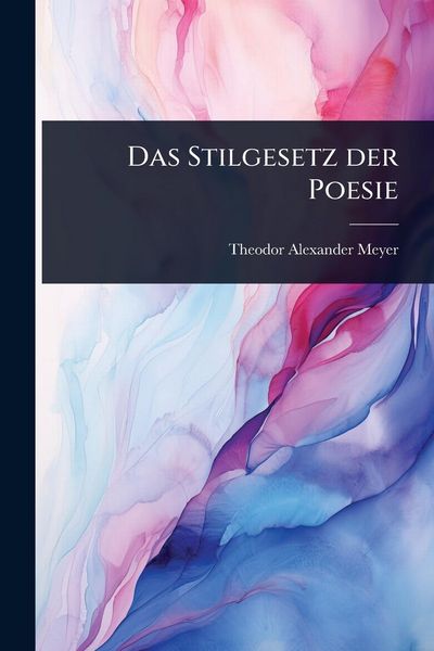 Produktbild: Das Stilgesetz der Poesie