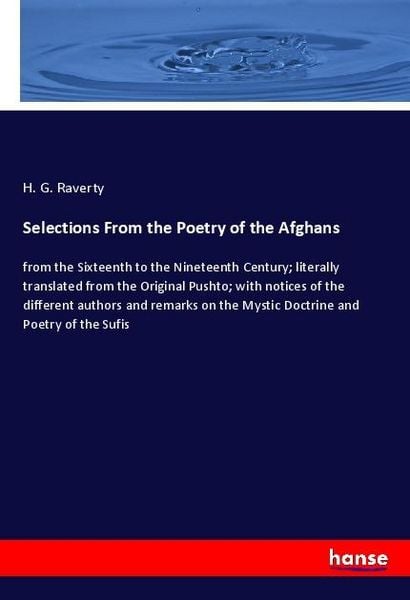 Produktbild: Selections From the Poetry of the Afghans