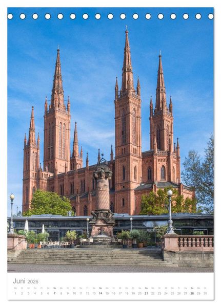 Produktbild: Mein Wiesbaden (Tischkalender 2026 DIN A5 hoch), CALVENDO Monatskalender
