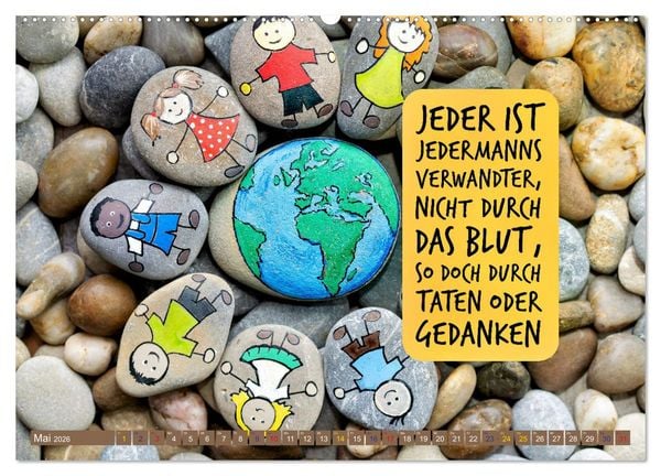 Produktbild: Gemeinsam sind wir stark - motivierende Spr&uuml;che &uuml;ber Teams (Wandkalender 2026 DIN A2 quer), CALVENDO Monatskalender