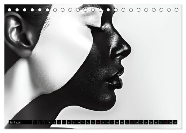 Produktbild: Faszination Bodypainting (Tischkalender 2026 DIN A5 quer), CALVENDO Monatskalender