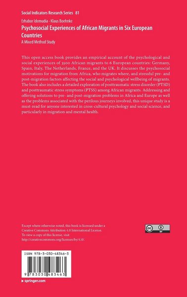 Produktbild: Psychosocial Experiences of African Migrants in Six European Countries