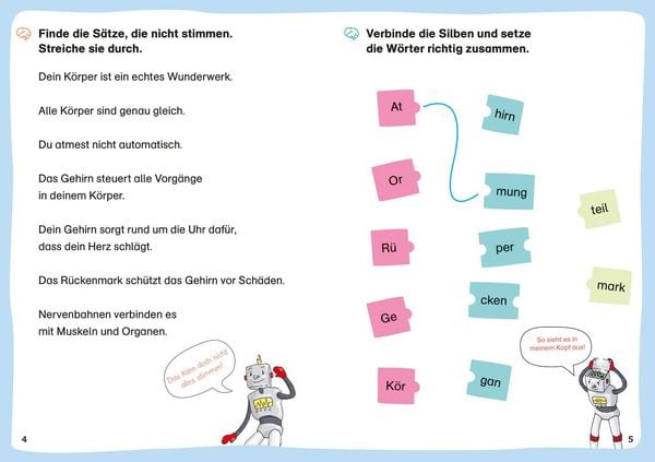 Produktbild: WAS IST WAS Erstes Lesen. Leser&auml;tsel Unser K&ouml;rper