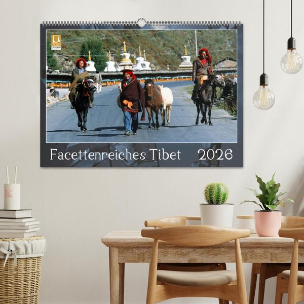 Produktbild: Facettenreiches Tibet (Wandkalender 2026 DIN A2 quer), CALVENDO Monatskalender