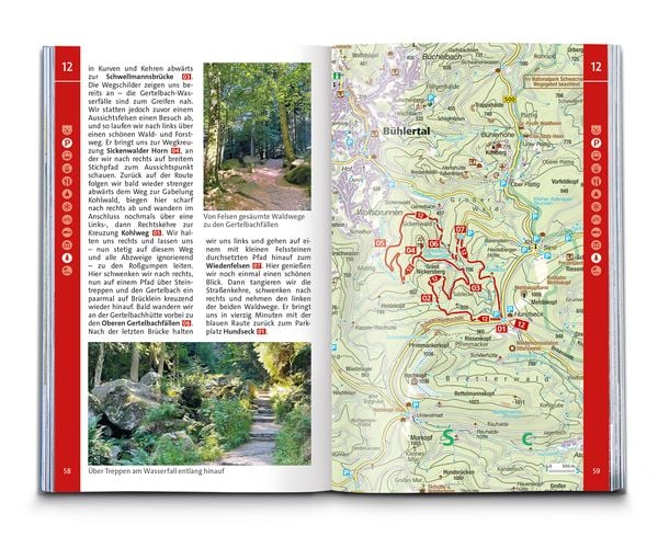 Produktbild: KOMPASS Wanderführer Schwarzwald Mitte-Nord, 50 Touren mit Extra-Tourenkarte