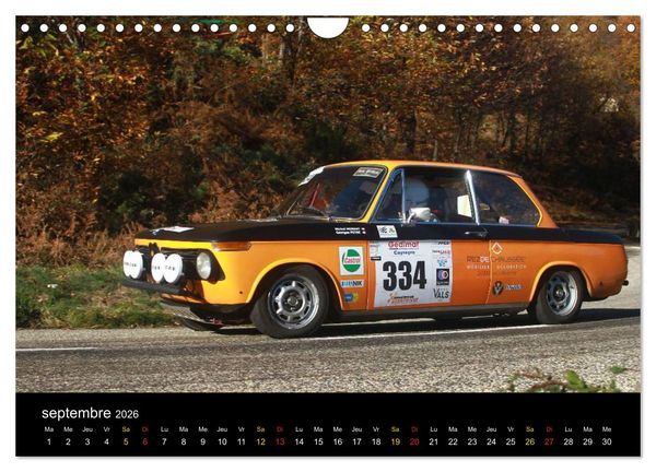 Produktbild: Rallye Vieilles Voitures (Calendrier mural 2026 DIN A4 vertical), CALVENDO calendrier mensuel