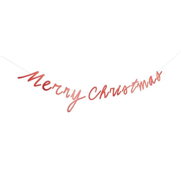 Produktbild: Girlande Merry Christmas, Glitter, , L&auml;nge 3m