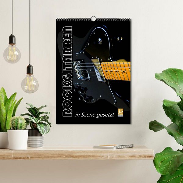 Produktbild: ROCKGITARREN in Szene gesetzt / Geburtstagskalender (Wandkalender 2026 DIN A3 hoch), CALVENDO Monatskalender