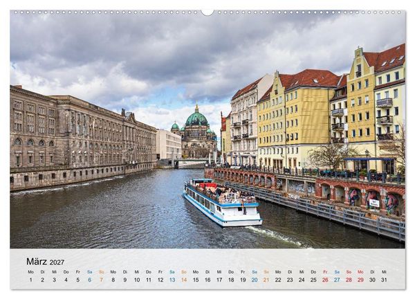 Produktbild: Berliner Wasserwege &ndash; Die Spree und ihre Kan&auml;le (Wandkalender 2027 DIN A2 quer), CALVENDO Monatskalender