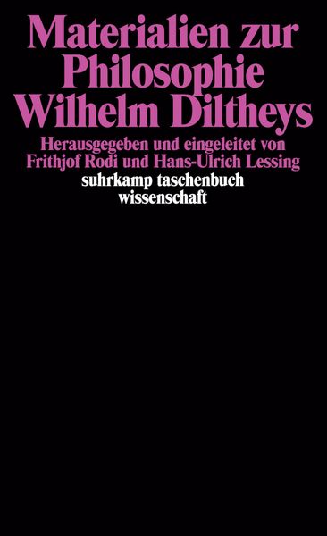 Produktbild: Materialien zur Philosophie Wilhelm Diltheys