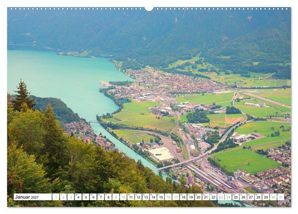 Produktbild: Faszination Berner Oberland - Thuner- und Brienzersee (Wandkalender 2027 DIN A2 quer), CALVENDO Monatskalender