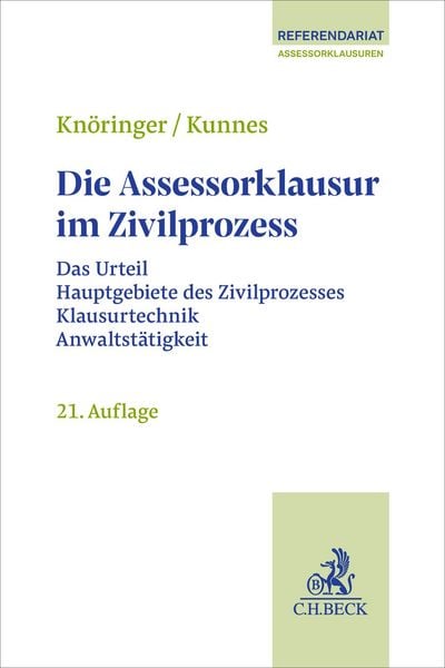 Produktbild: Die Assessorklausur im Zivilprozess