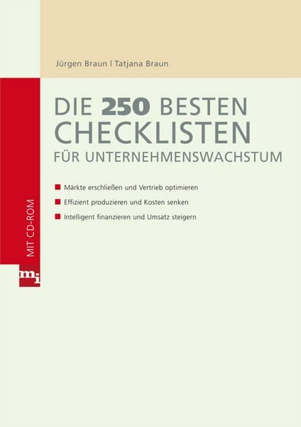 Produktbild: Die 250 besten Checklisten f&uuml;r Unternehmenswachstum