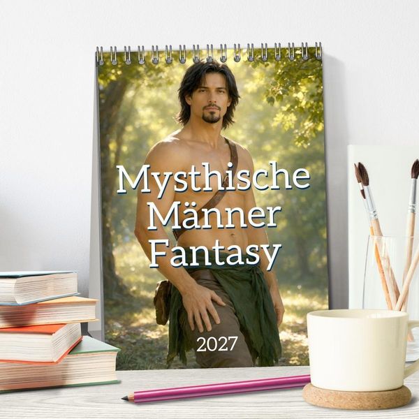 Produktbild: Mysthische M&auml;nner Fantasy (Tischkalender 2027 DIN A5 hoch), CALVENDO Monatskalender