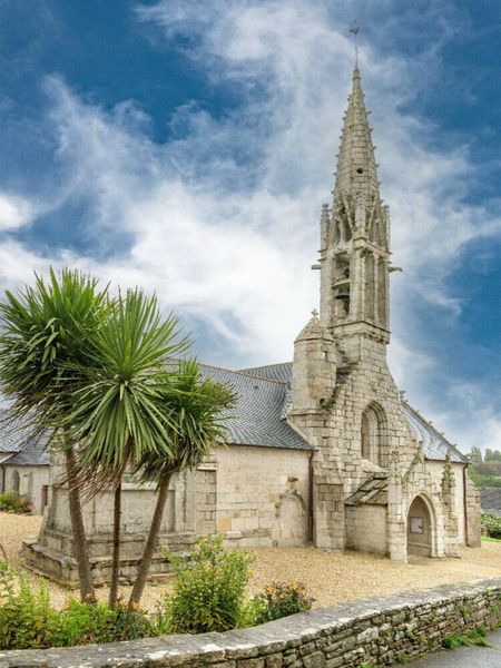 CALVENDO Puzzle Église Notre-Dame-d´Izel-Vor bei Fouesnant | 1000 Teile Lege-Größe 64x48cm Foto-Puzzle für glückliche Stunden