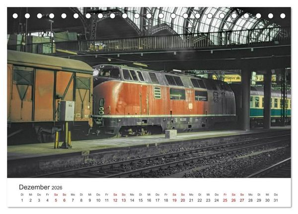 Produktbild: Deutsche Diesellokomotiven (Tischkalender 2026 DIN A5 quer), CALVENDO Monatskalender