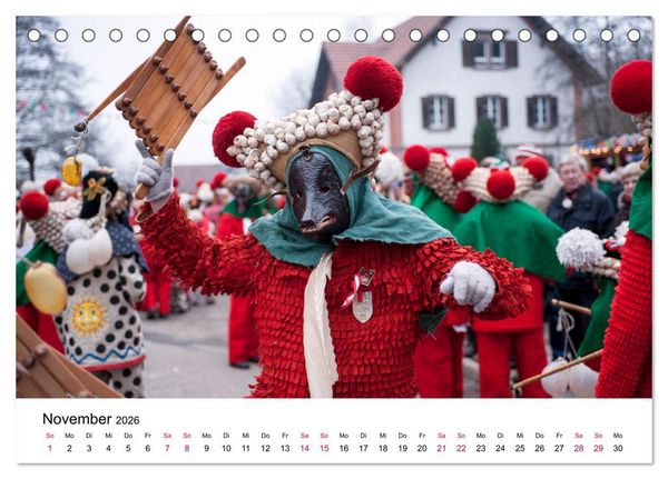 Produktbild: Die Elzacher Fastnacht (Tischkalender 2026 DIN A5 quer), CALVENDO Monatskalender