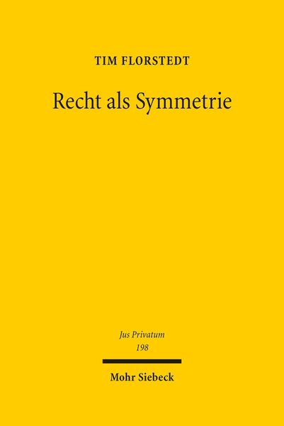 Produktbild: Recht als Symmetrie