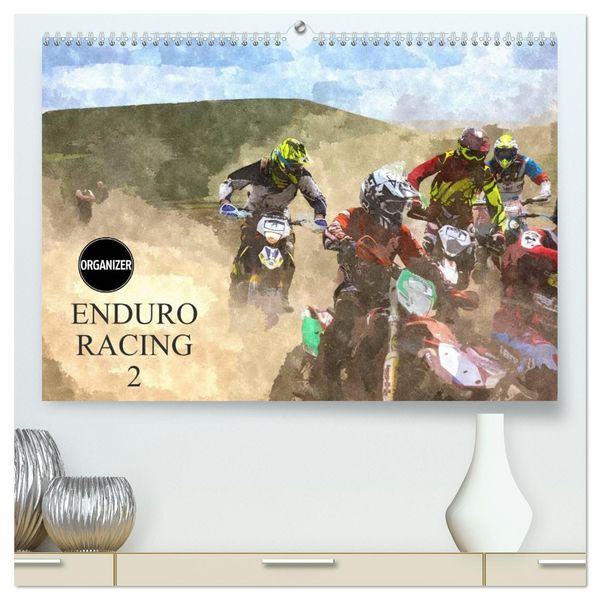 Produktbild: ENDURO RACING 2 (High Quality Premium Wall Calendar 2026 DIN A2 landscape),CALVENDO 12 Month Wall Calendar