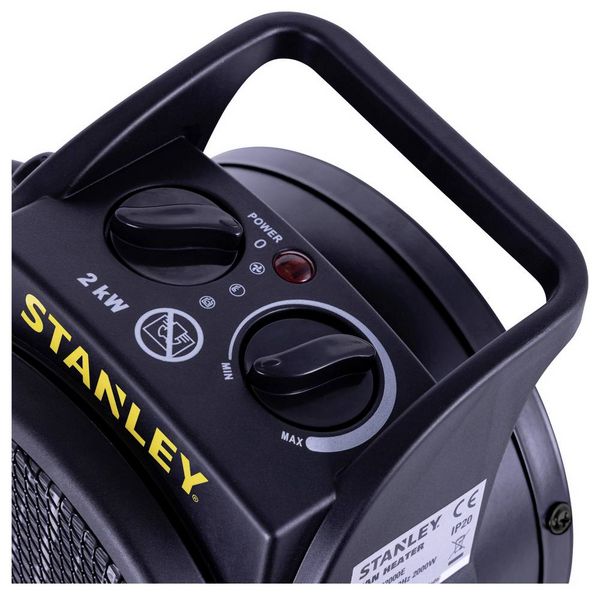 Produktbild: STANLEY SXJH002000E Heizger&auml;t 2000W 20m&sup2; Schwarz/Gelb