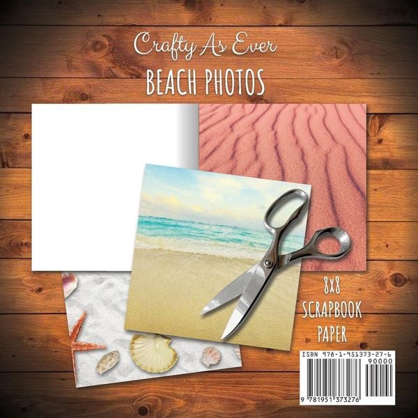 Produktbild: Beach Photos Scrapbook Paper Pad 8x8 Scrapbooking Kit for Papercrafts, Cardmaking, DIY Crafts, Summer Aesthetic Design, Multicolor